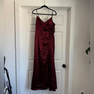 NWT Birdy Grey Catherine Dress Shiny Cabernet